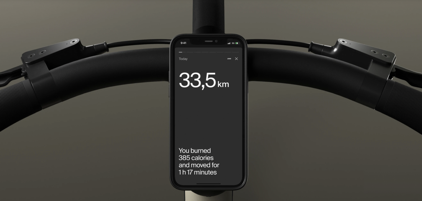 Phone on handlebar